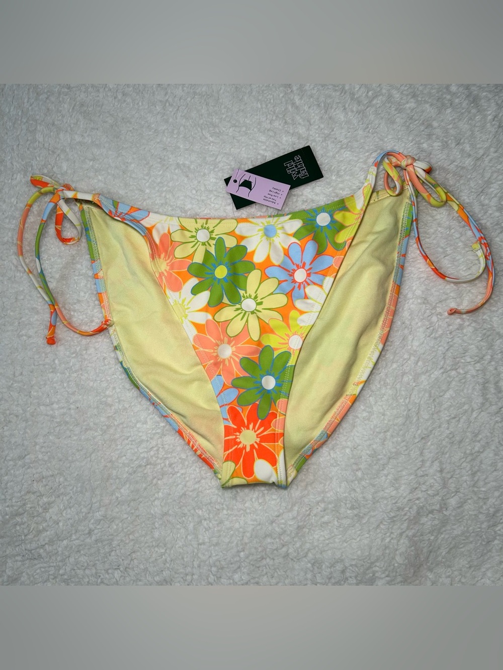 Wild Fable Floral Print Low Rise High Leg Cheeky XL NEW